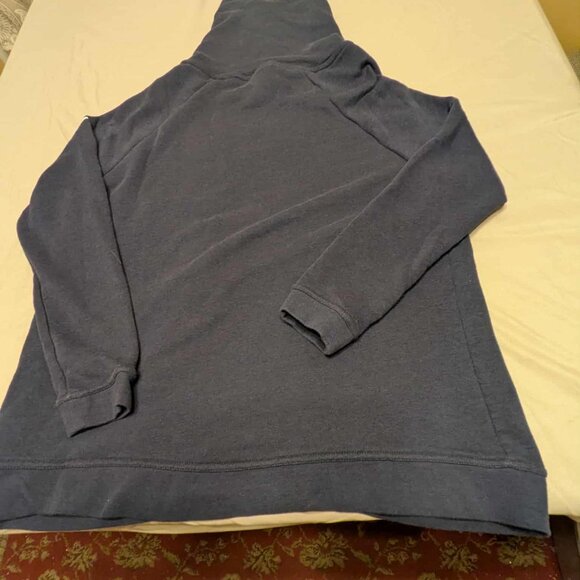 Nike Denver Broncos Sweat Shirt Mens Medium Blue w/ Orange Accents Cowl Neck - Picture 9 of 12